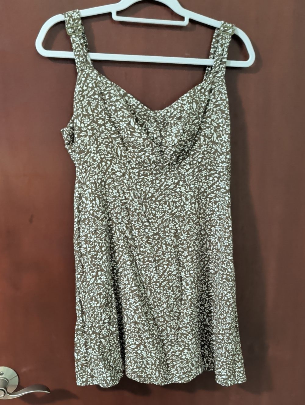 Green Floral Mini Dress